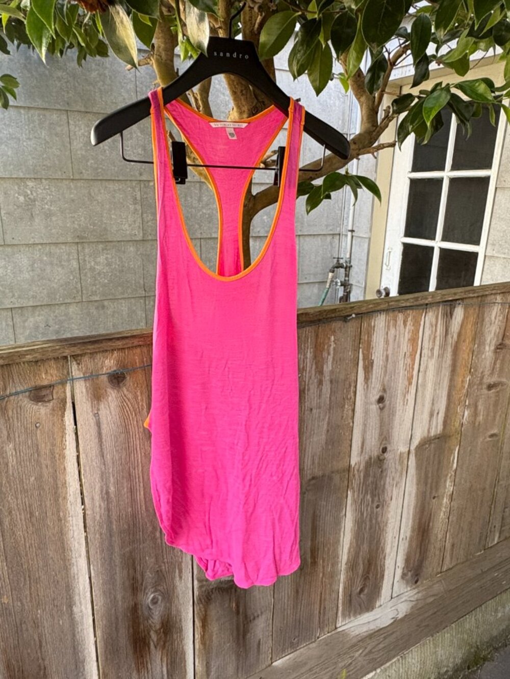 Victoria’s Secret Neon Pink & Orange Racerback Swim Coverup